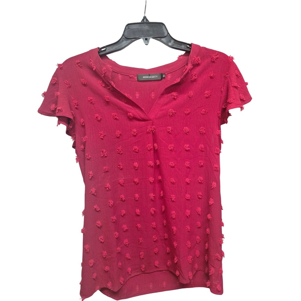 WESTERN BOHO COWGIRL CHIC STATEMENT PIECE TOP. RED GLAM MEETS COASTAL COWGIRL XS - Picture 2 of 9